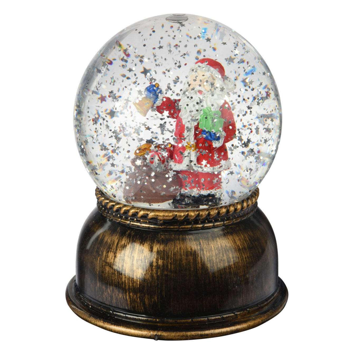 Boule secouante Noël avec LED XL