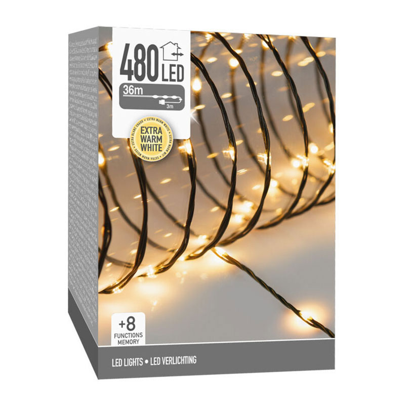 Éclairage LED 480 LED Blanc Très Chaud