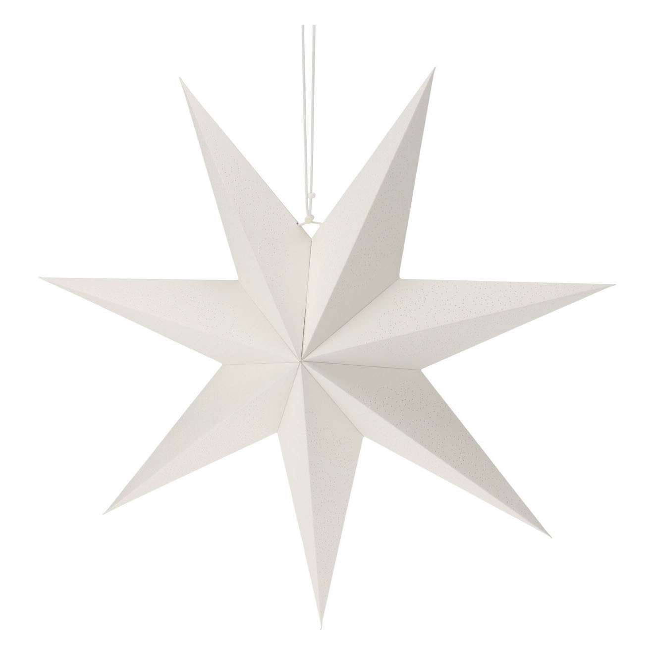 Papier étoile blanc, 60 cm