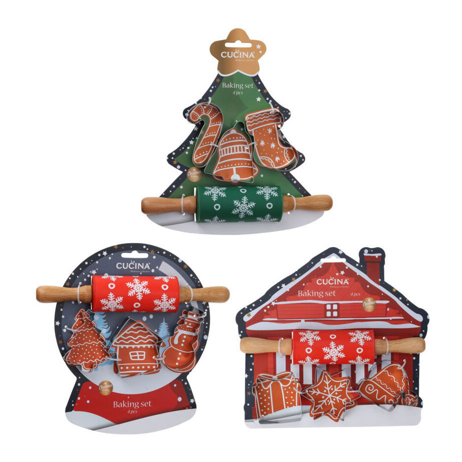 Mini rouleau en bois de décoration Noël Patisse 