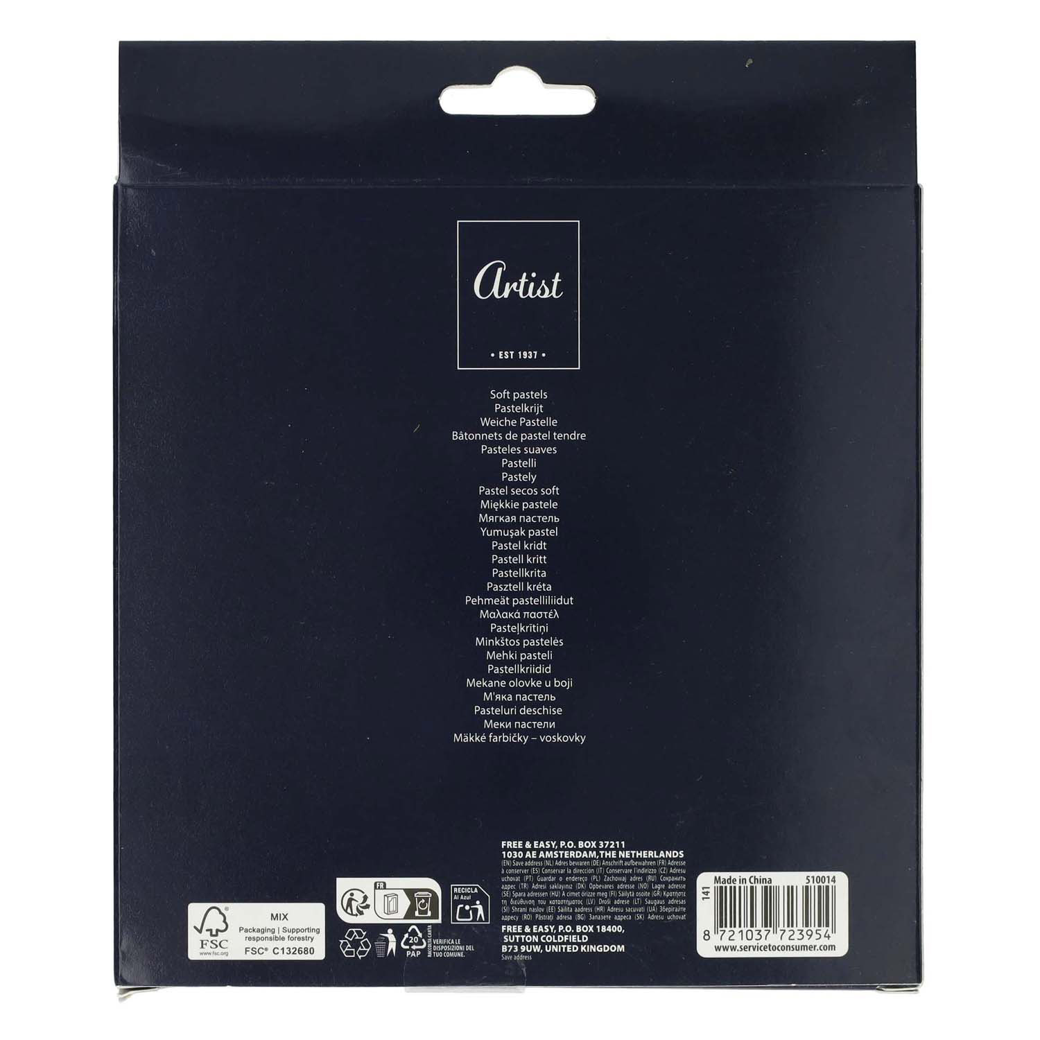 Craies pastel, 24 pièces.