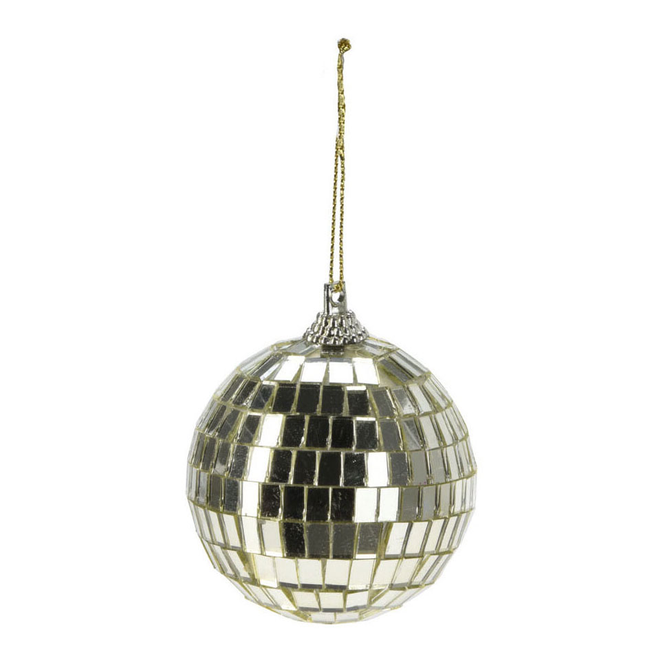 Boule Disco Miroir Champagne Or, 6cm