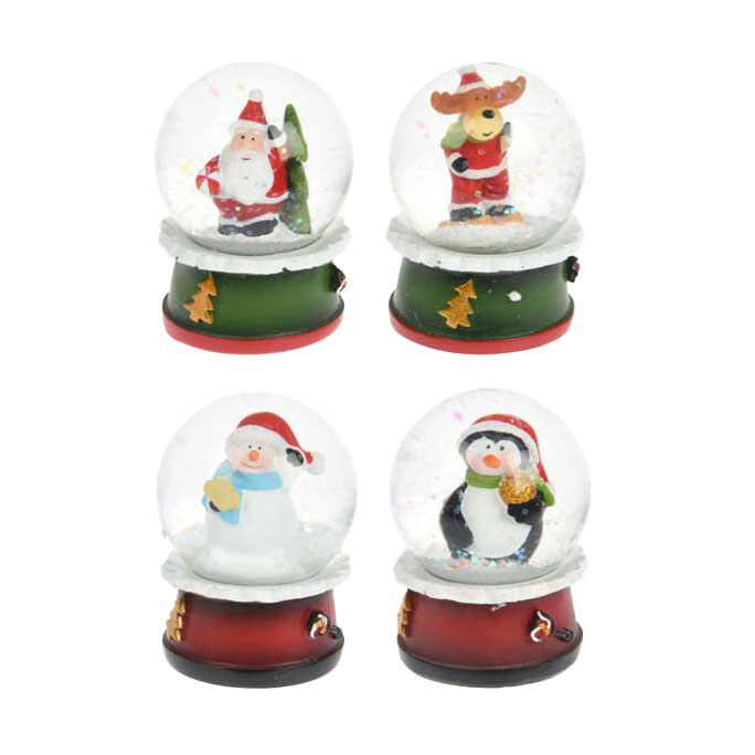 Wasserball mit Weihnachtsfigur, 4,5cm