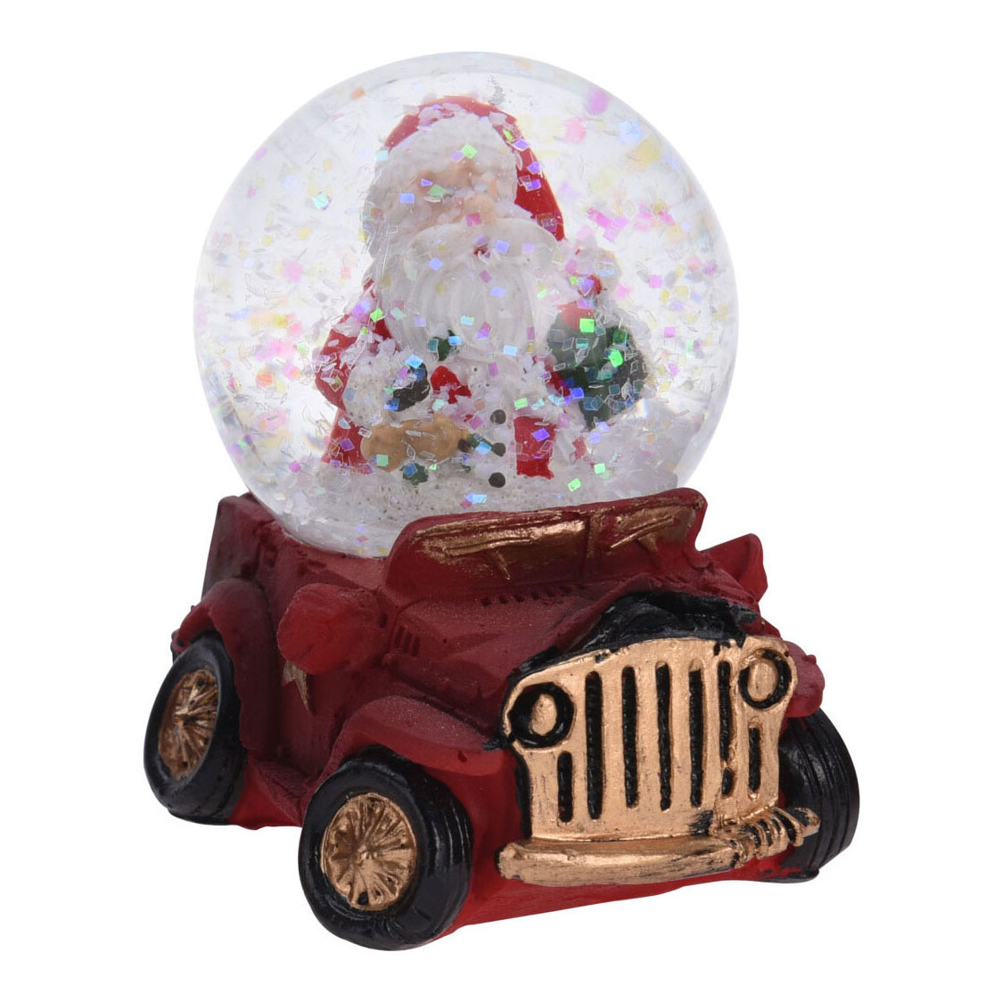 Figurine de Noël Waterball en voiture, 6,5 cm