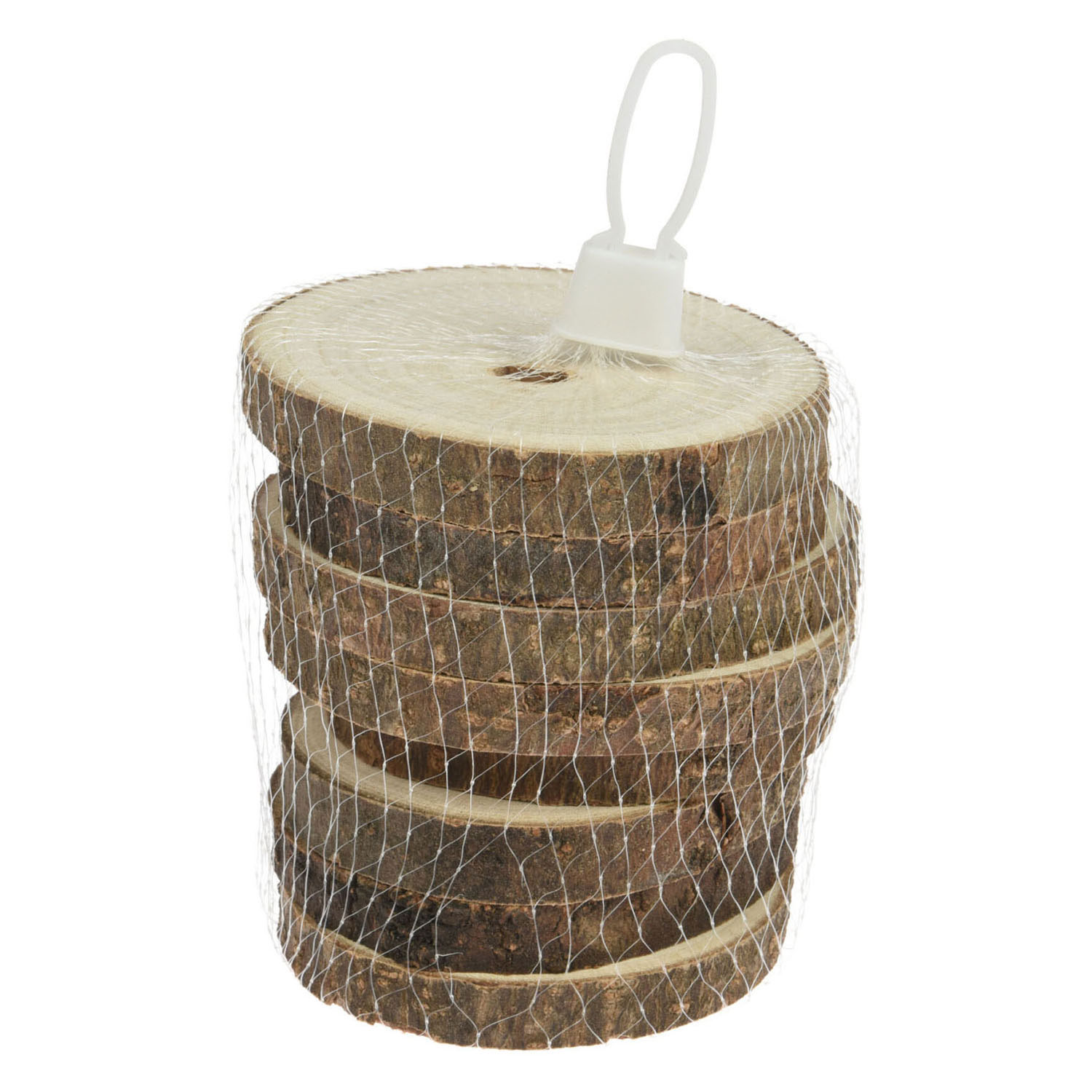 Sous-verres en forme de disque d'arbre en bois, 8 pcs.