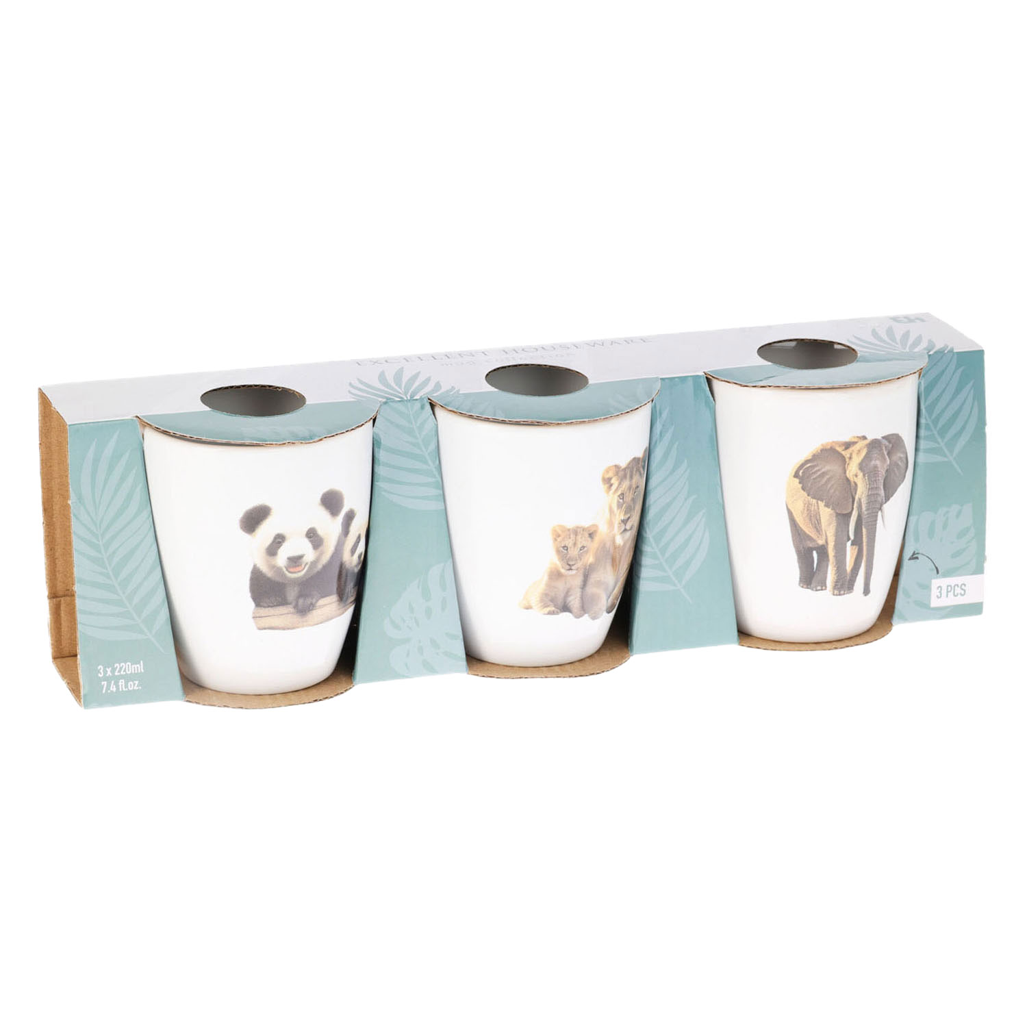 Tasse Jungle, lot de 3