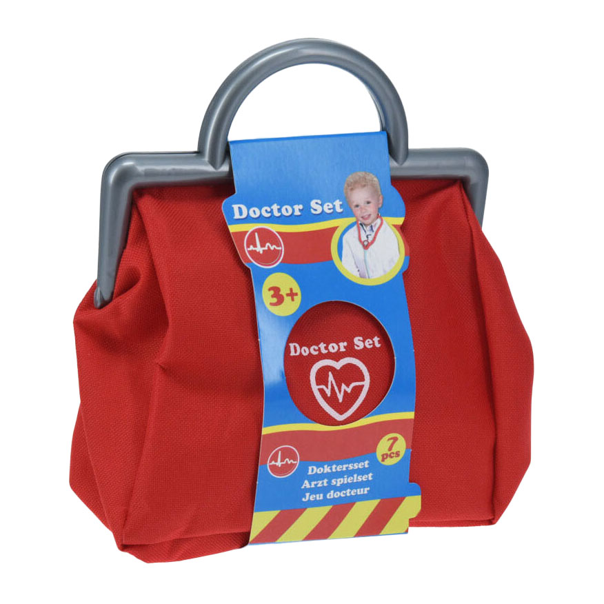 Docteur Playset avec sac, 7 pièces.