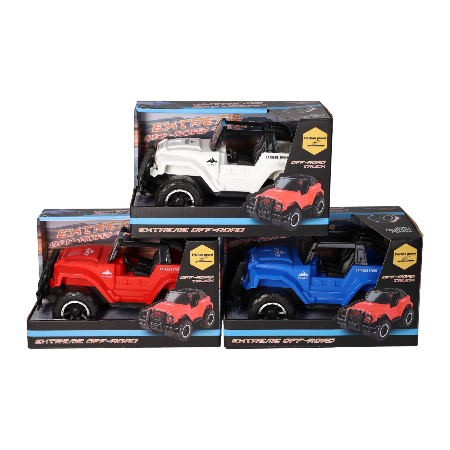 Friction Jeep 4x4 Hors Route, 21cm