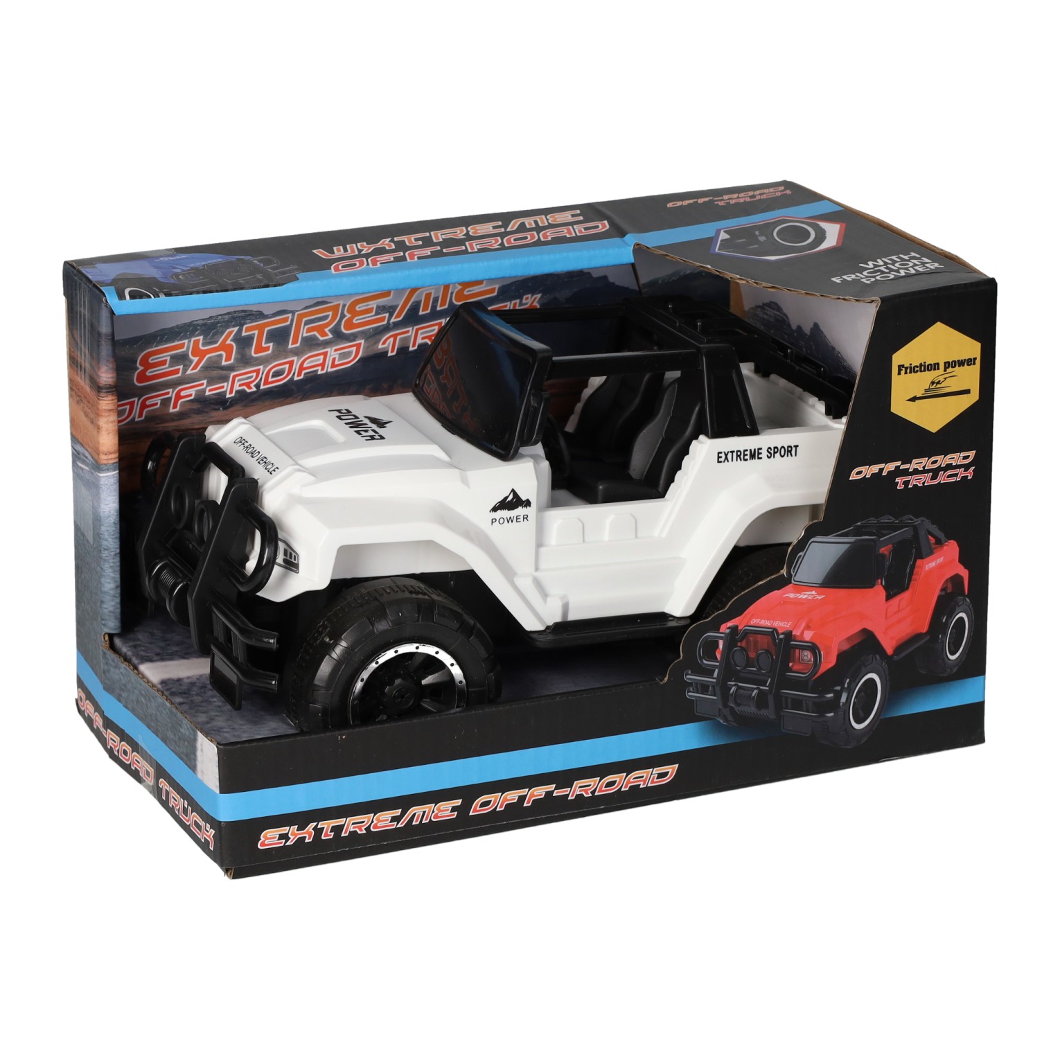 Friction Jeep 4x4 Hors Route, 21cm