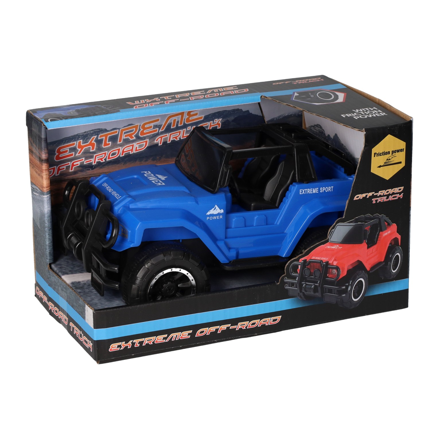 Reibungs-Jeep 4x4 Off the Road, 21 cm