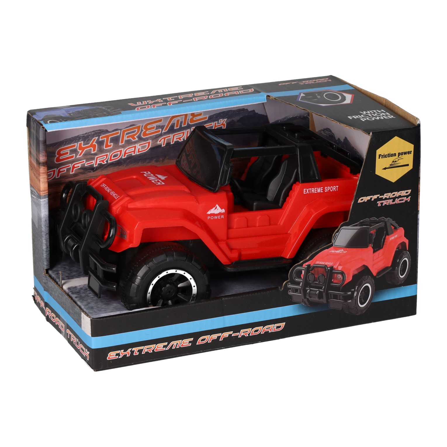 Friction Jeep 4x4 Hors Route, 21cm