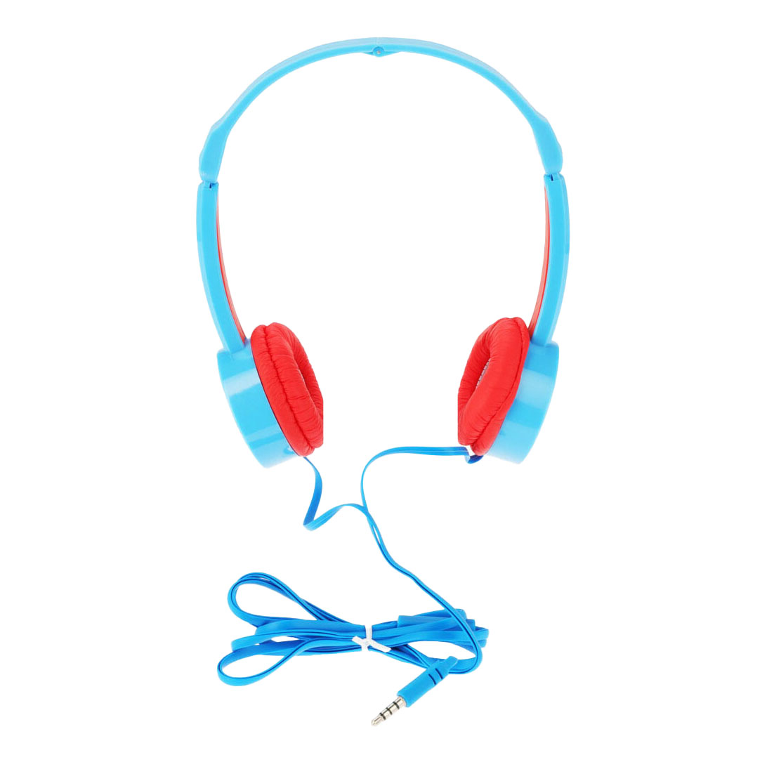 Casque avec microphone bleu