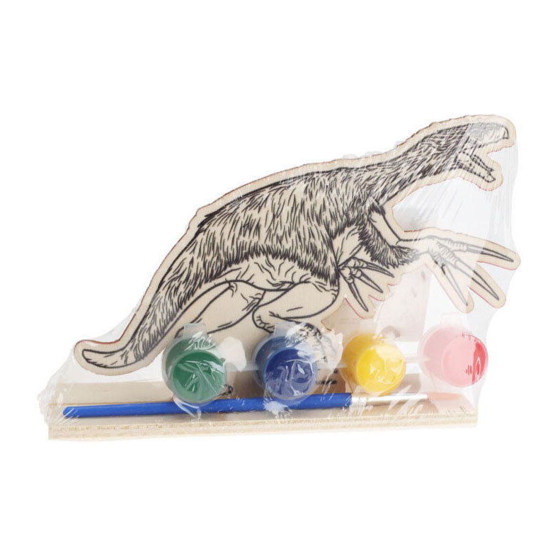 Kit de peinture Dino Bois, 6 pcs.