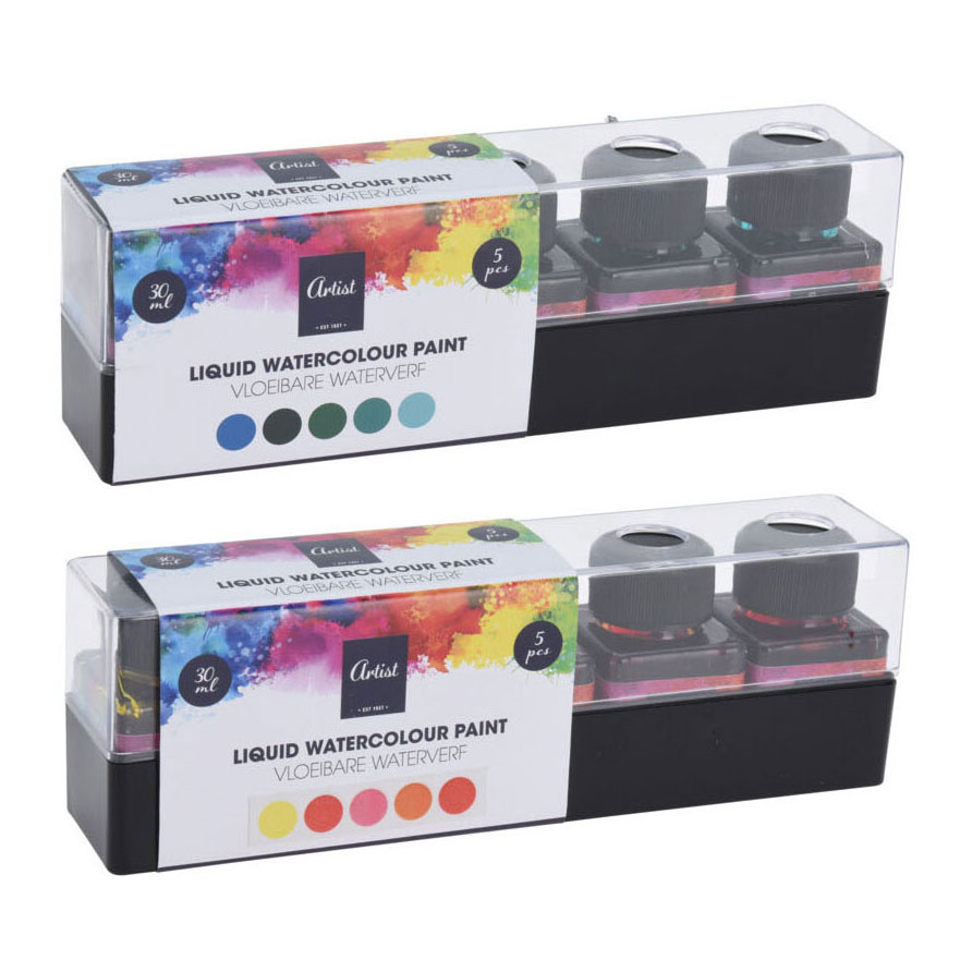 Aquarelle 30 ml, lot de 5