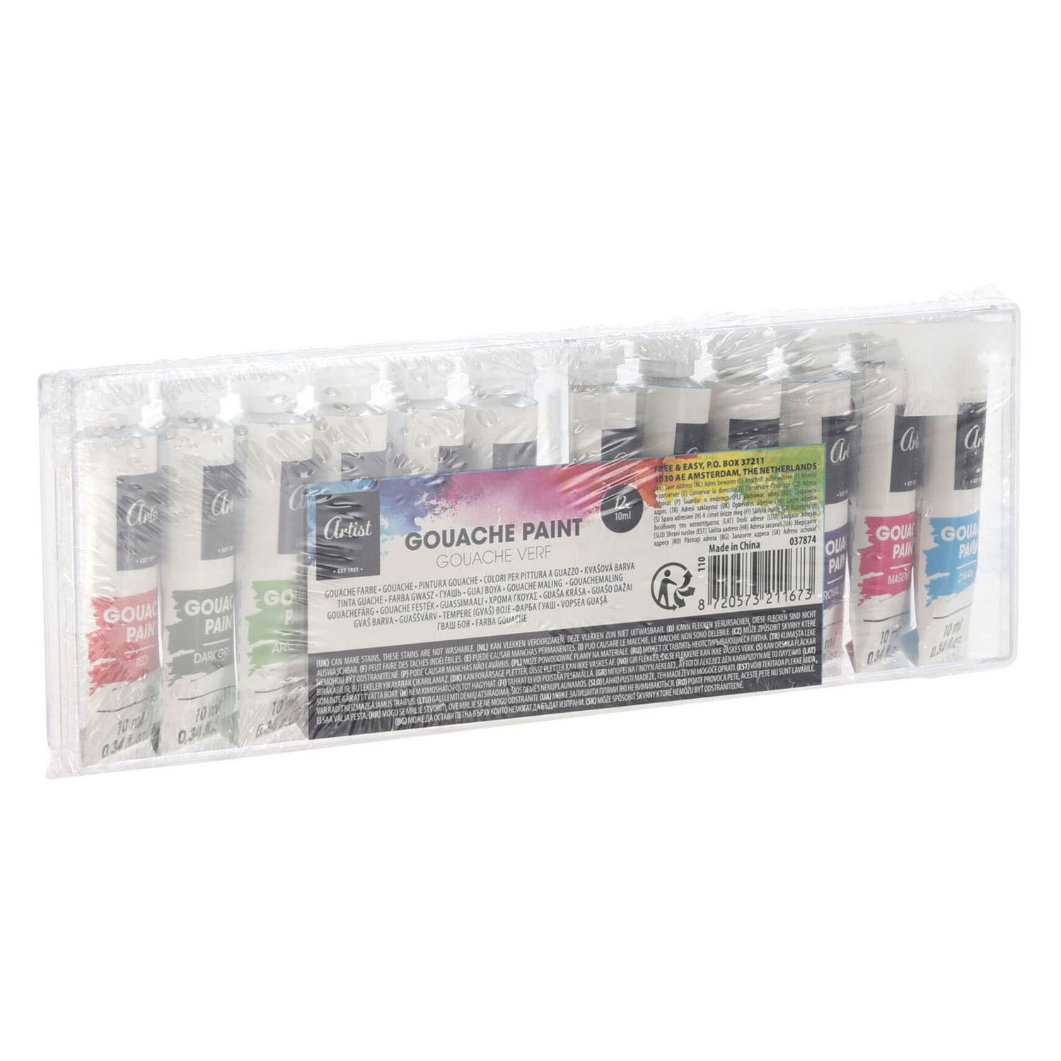 Peinture gouache, 12x10ml