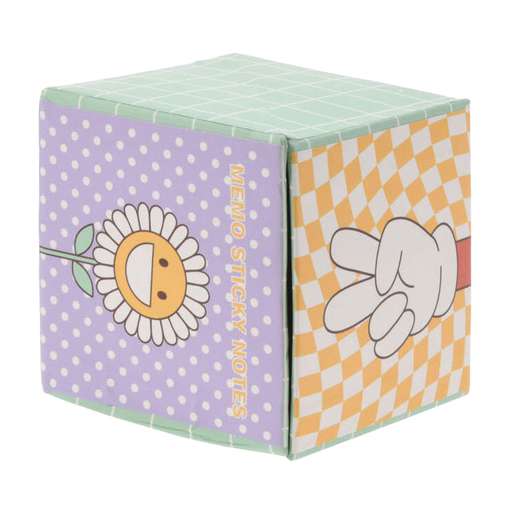 Cube de bureau avec 3 tailles de notes autocollantes