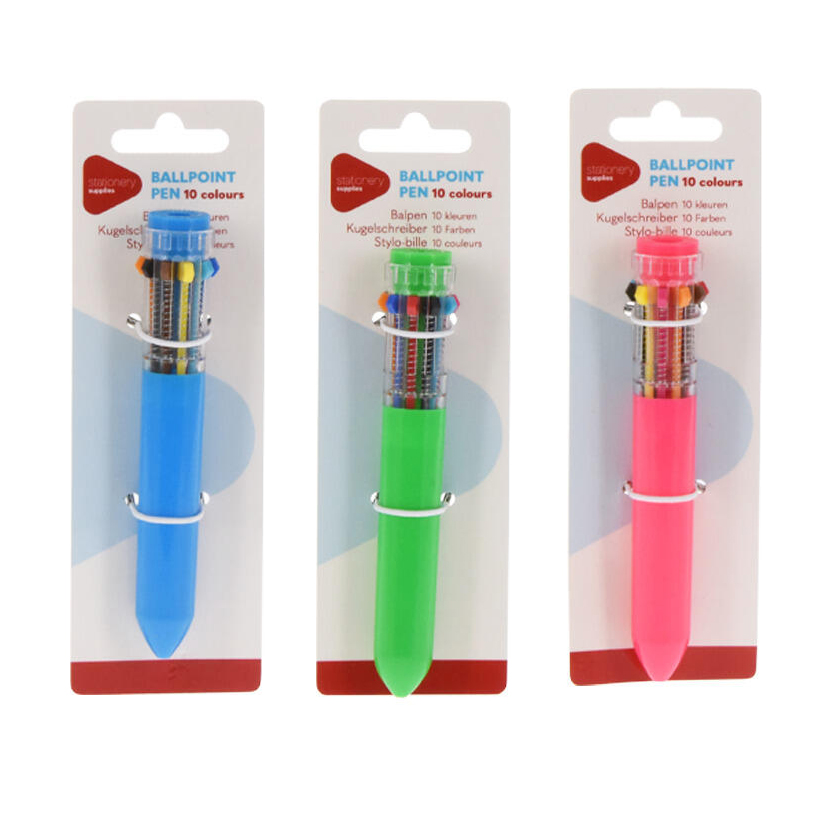 Stylo multicolore avec 10 couleurs