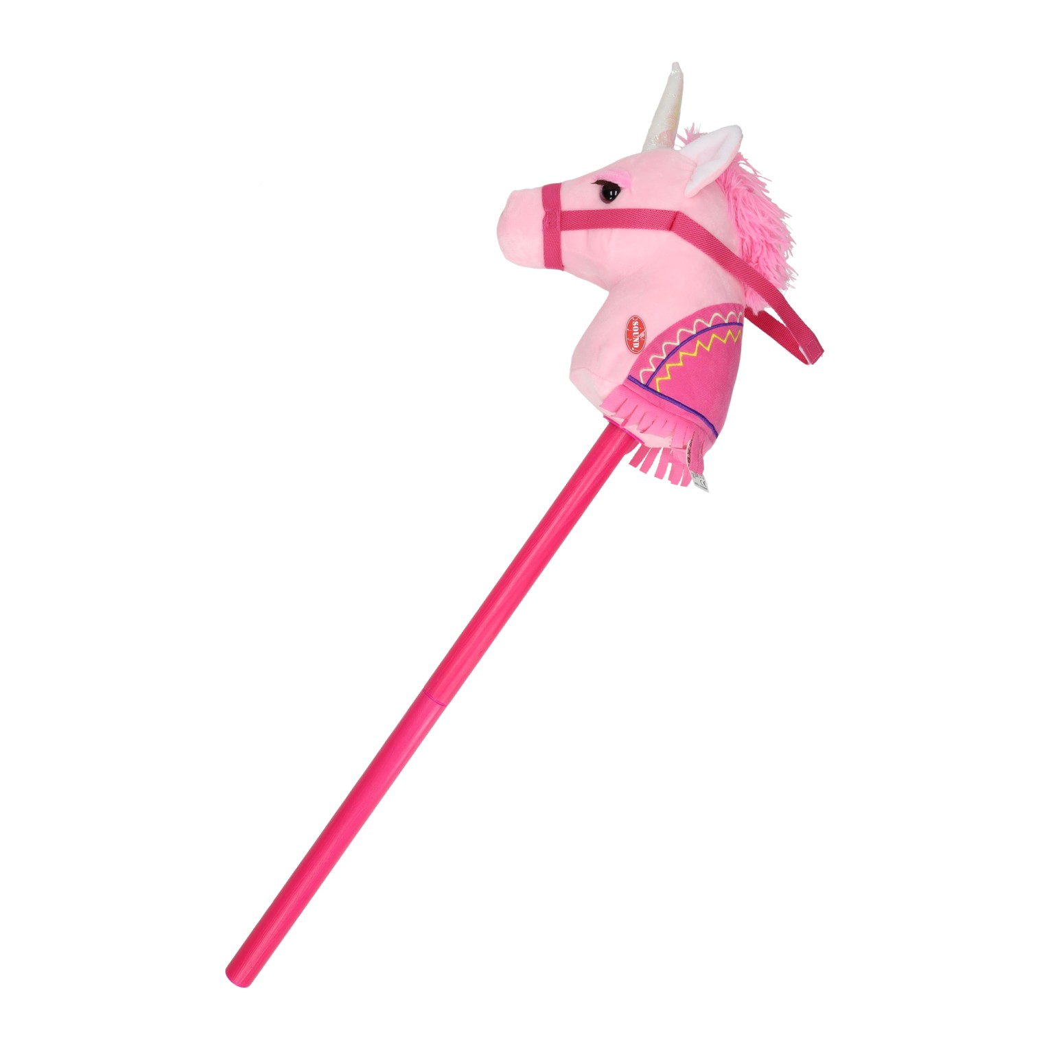 Steckenpferd Einhorn mit Ton Pink