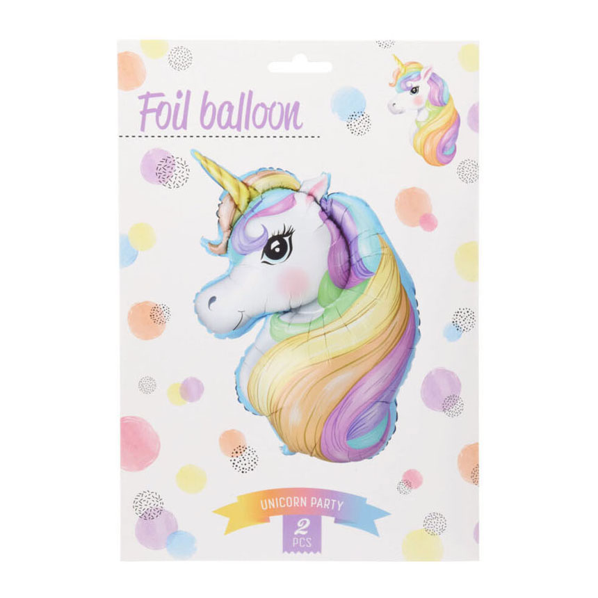 Ballon aluminium Licorne