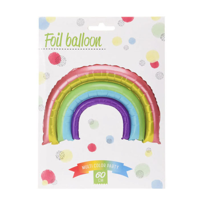 Folienballon Regenbogen, 60cm