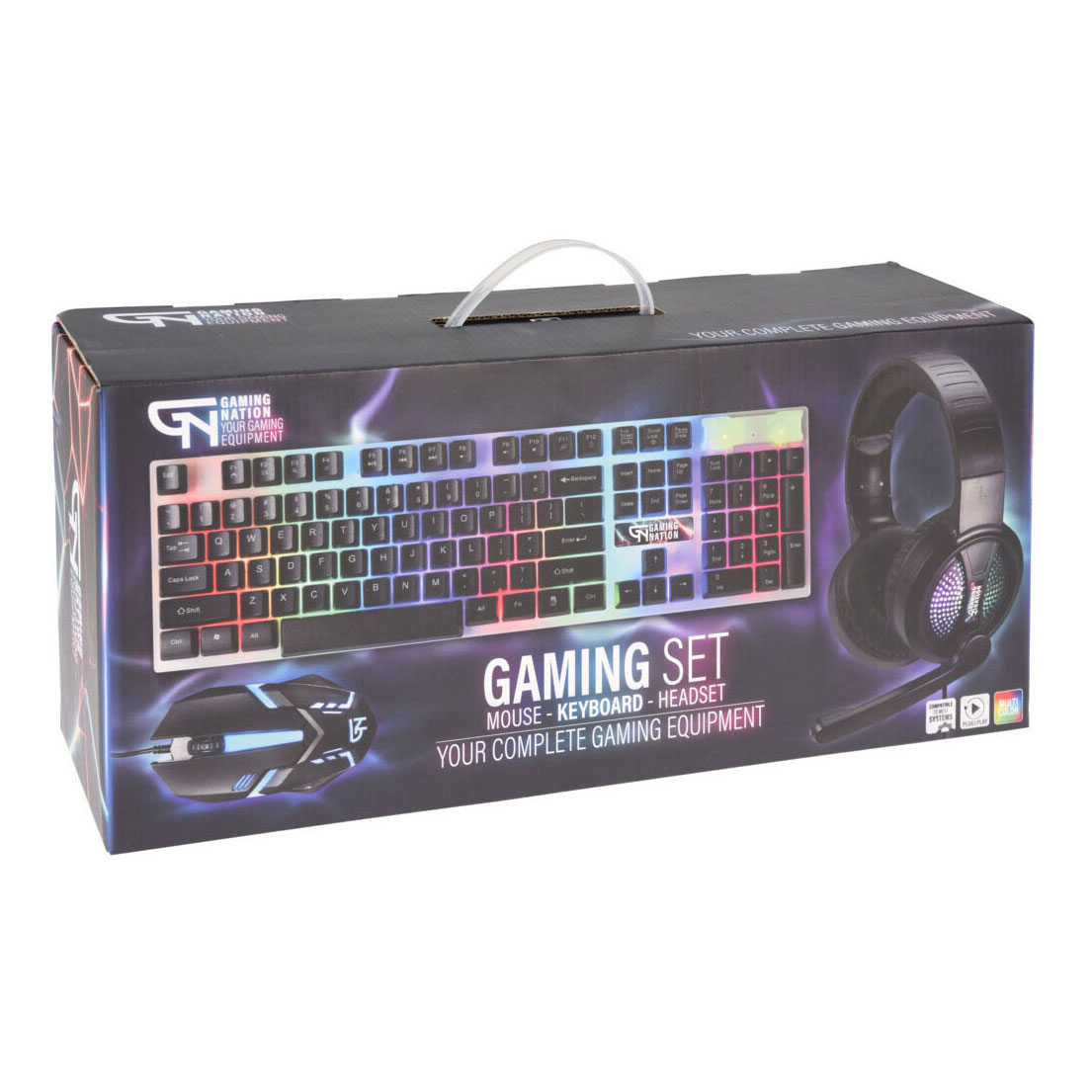 Ensemble de jeu souris clavier casque 3 en 1