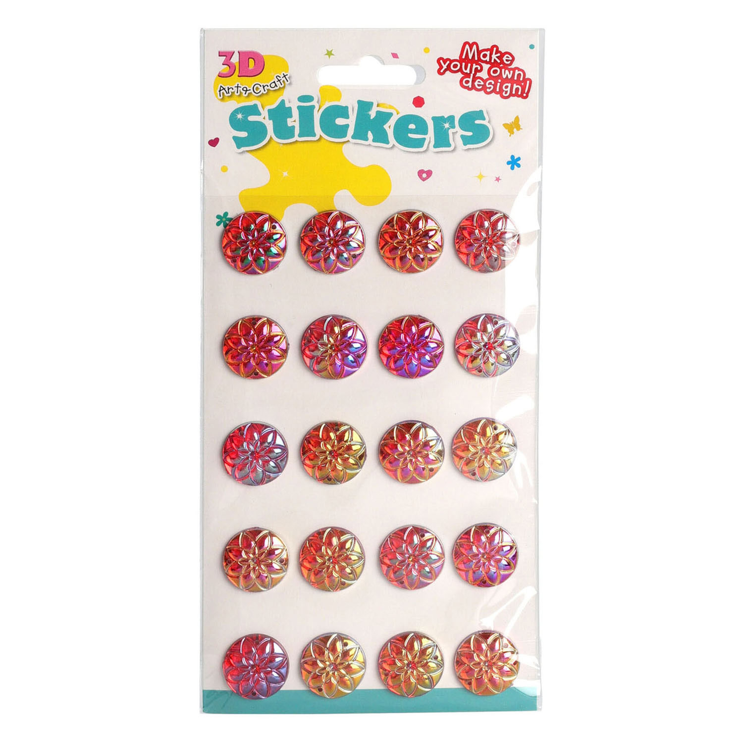 Stickers Bloemen Design, 20st.