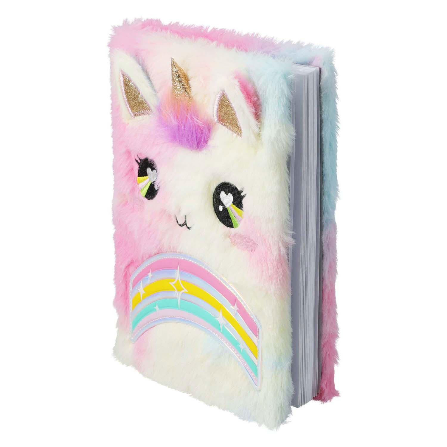 Notitieboek Pluche met Pen - Eenhoorn Notitieboek Pluche met Pen - Eenhoorn