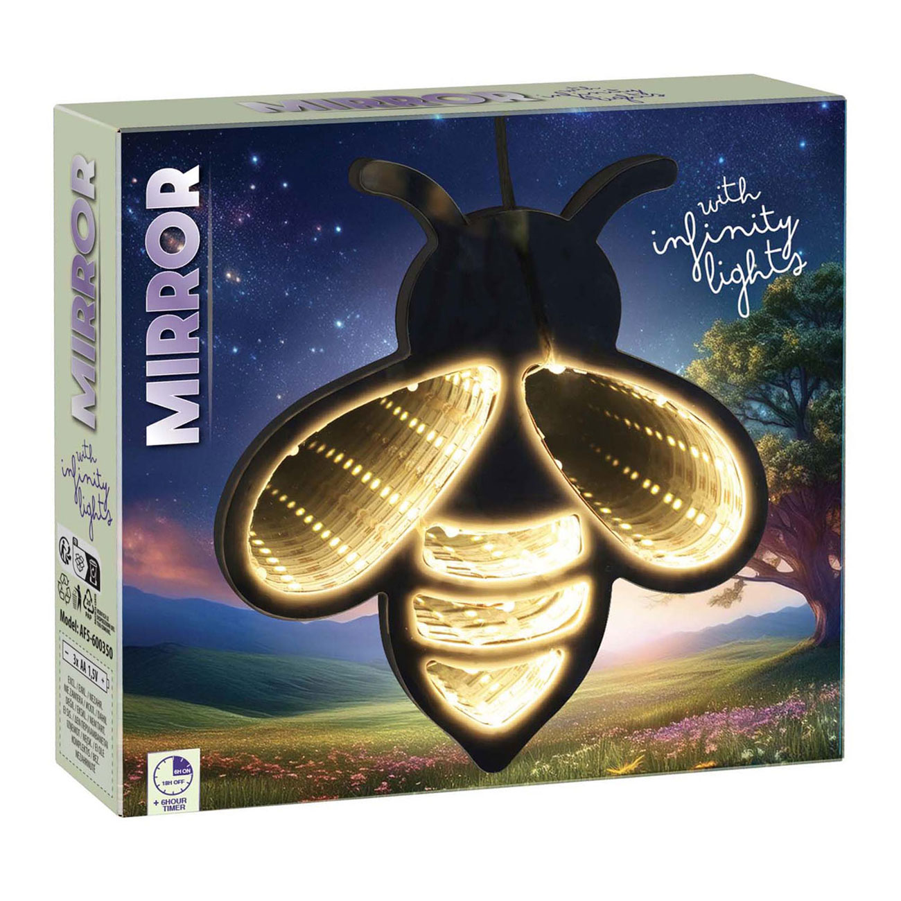 Figurines miroir Infinity Led - Abeille