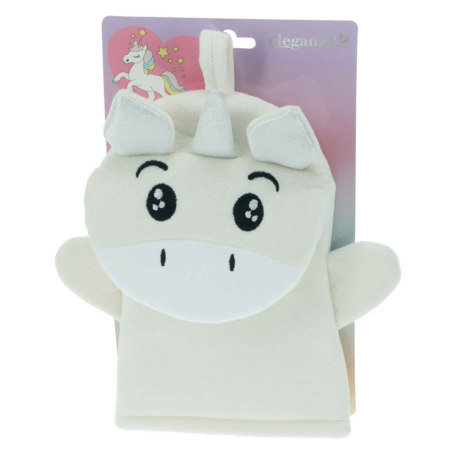 Gant de toilette licorne