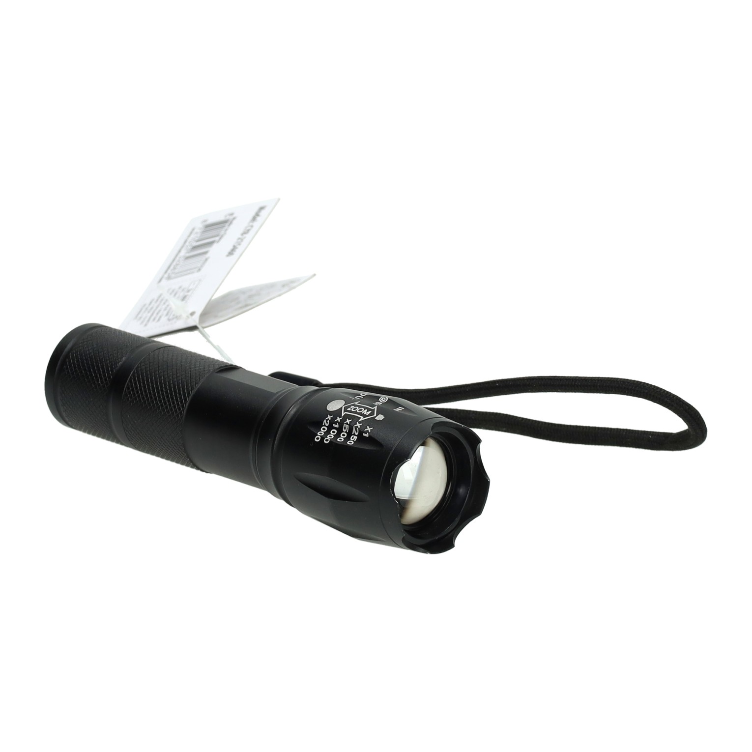 Zaklamp Zwart, 13cm