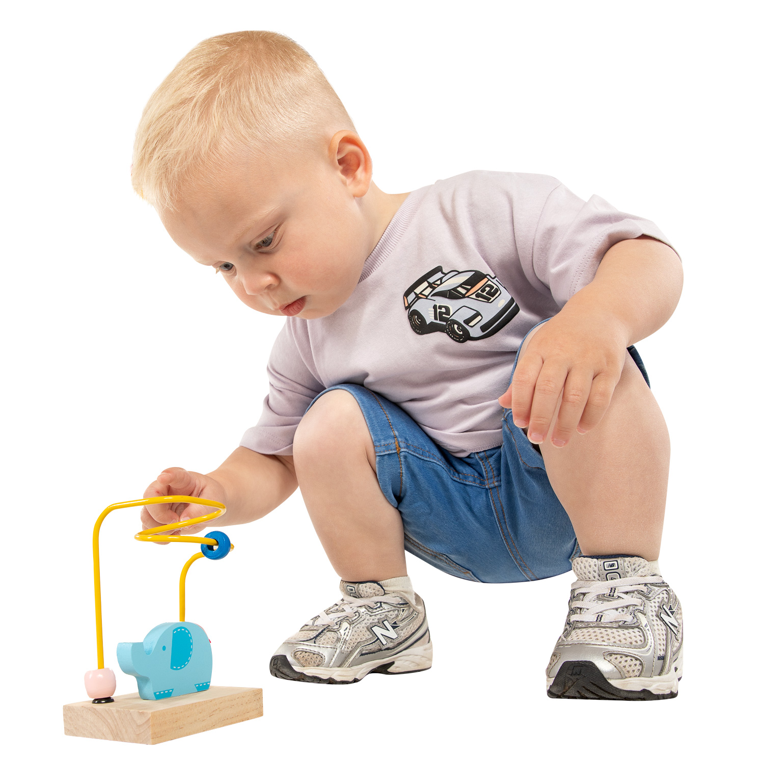 Houten Kralen Doolhof - Olifant