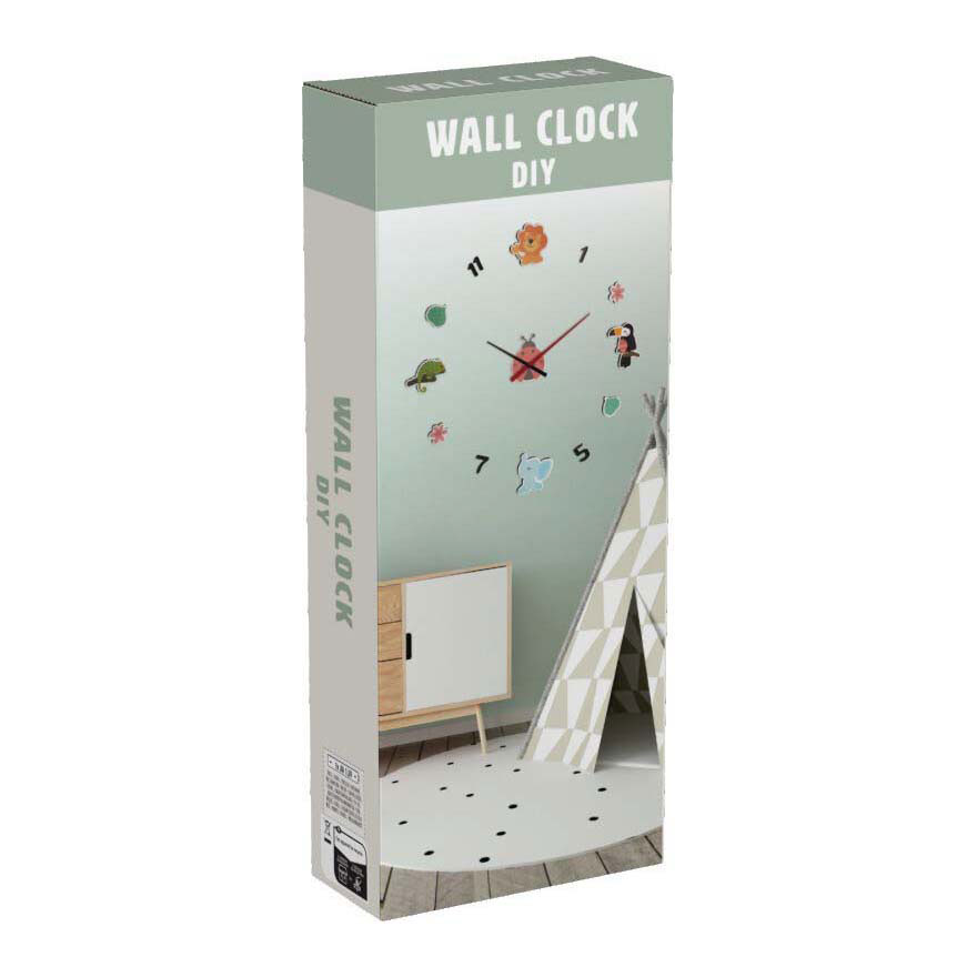 Kinderklok 3D Dieren Stickers Kinderklok 3D Dieren Stickers