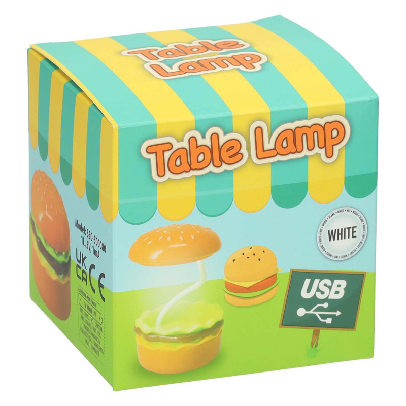Lampe de table Burger - 7,5 x 14 cm