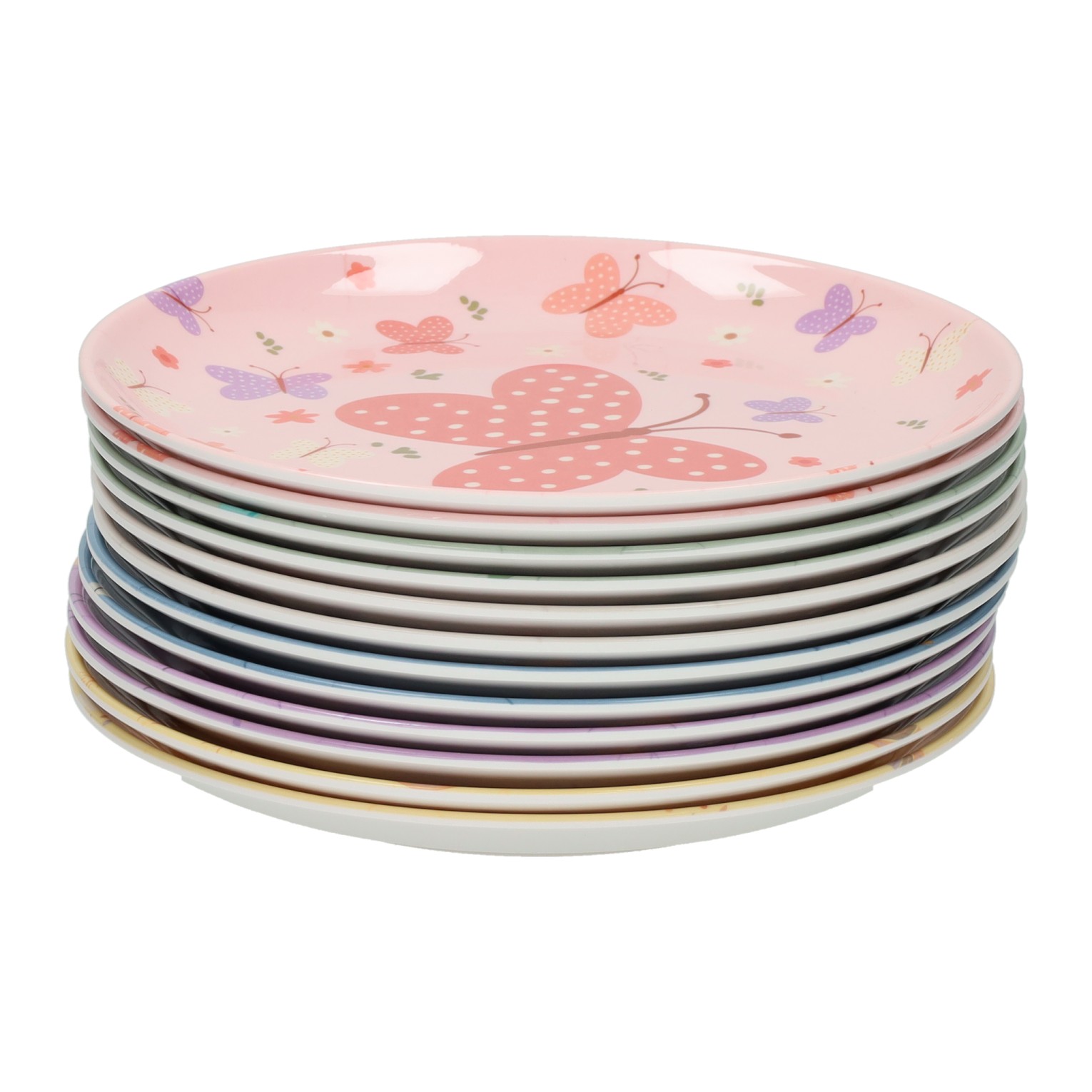 Borden Set van Melamine 21cm - 12st.