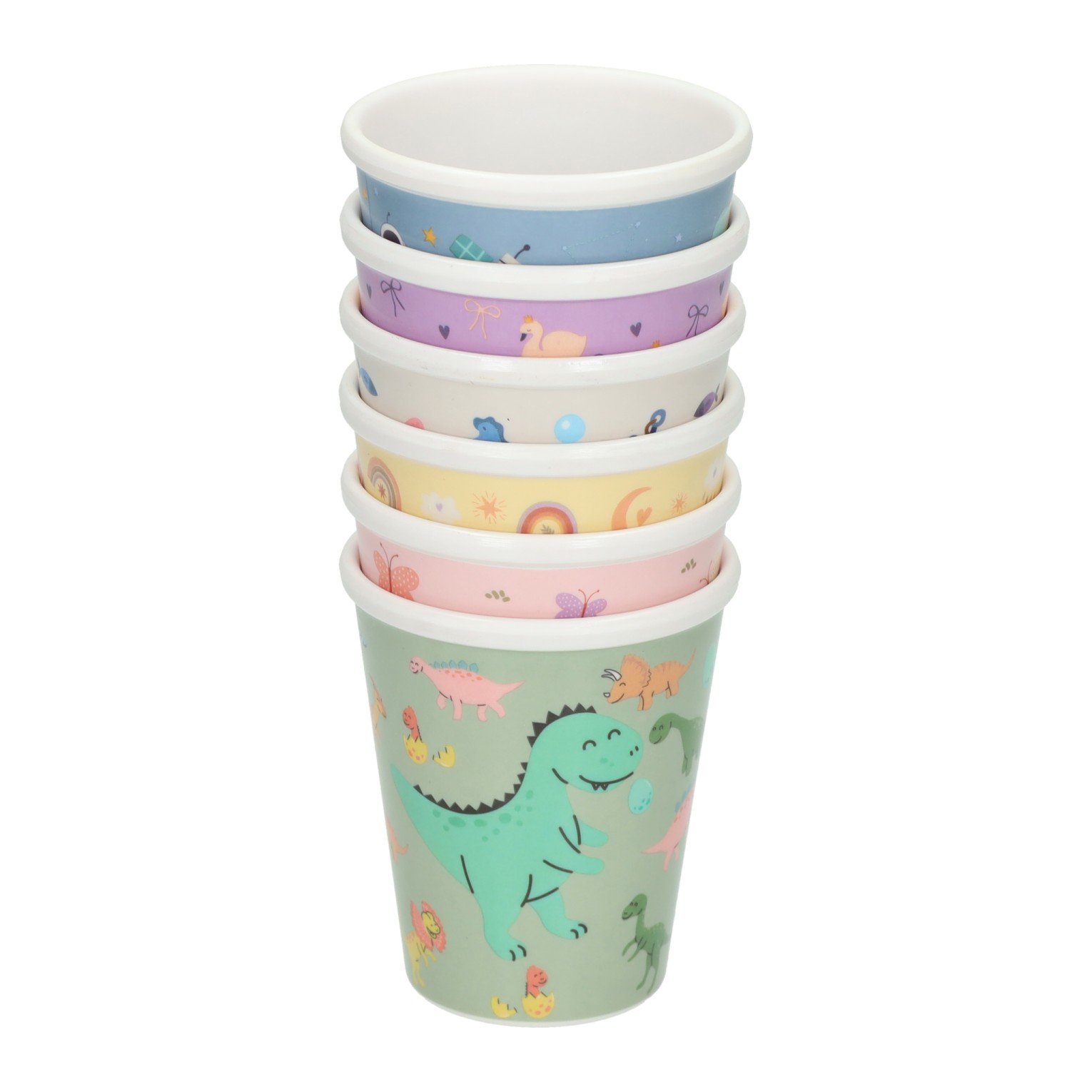 Set Bekers van Melamine 250ml - 24st.