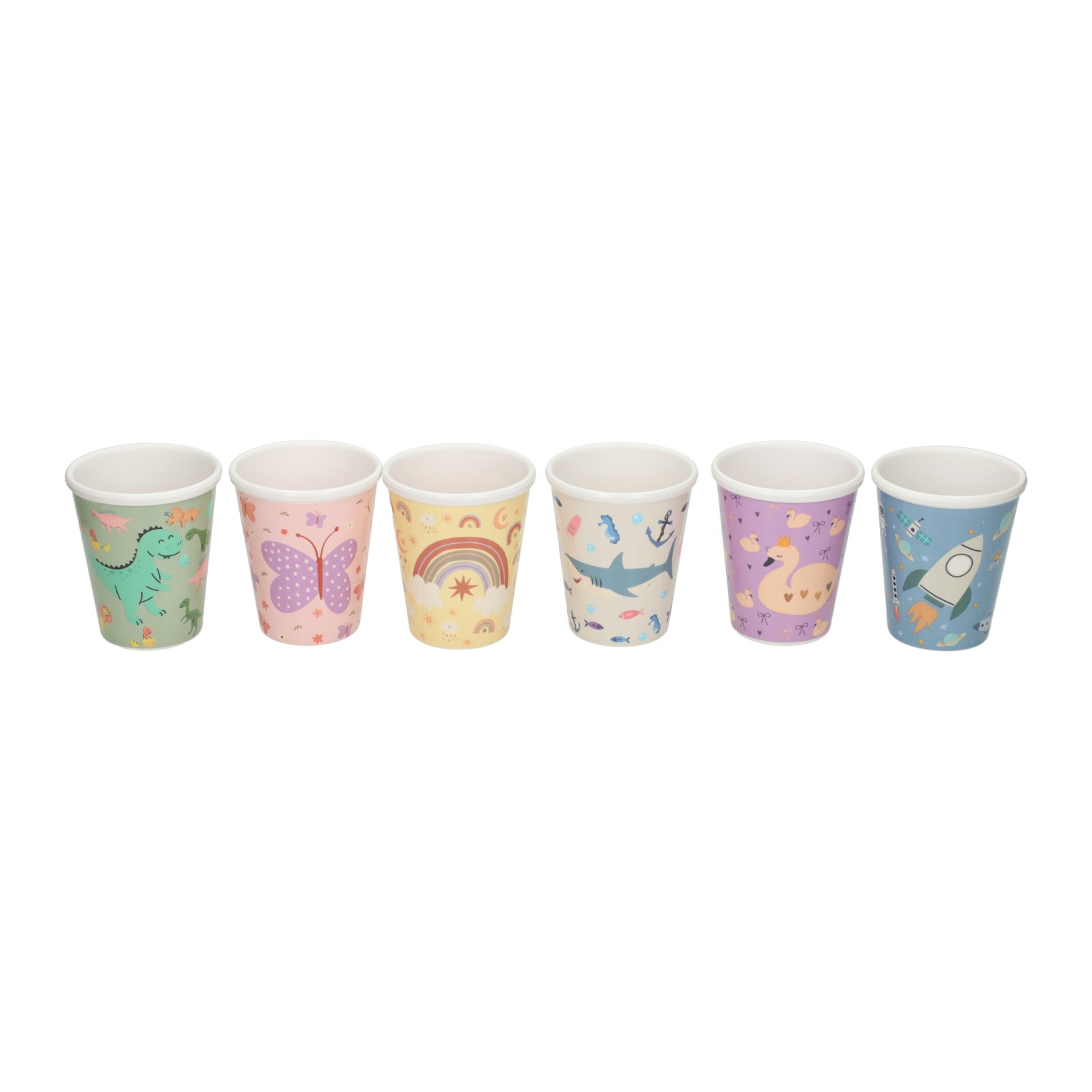 Set Bekers van Melamine 250ml - 24st.