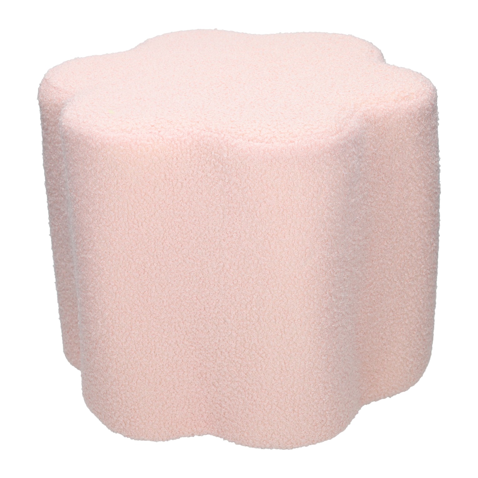 Krukje van Teddystof in Bloemvorm - Roze