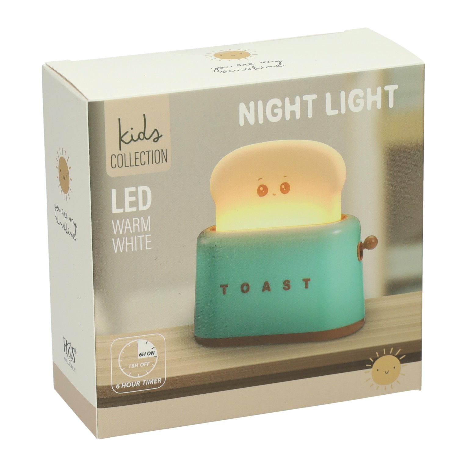 Nachtlampje Toaster met Timerfunctie