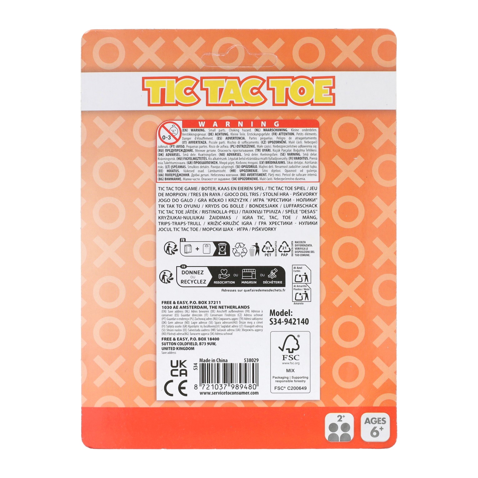 Boter-Kaas-en-Eieren Spel