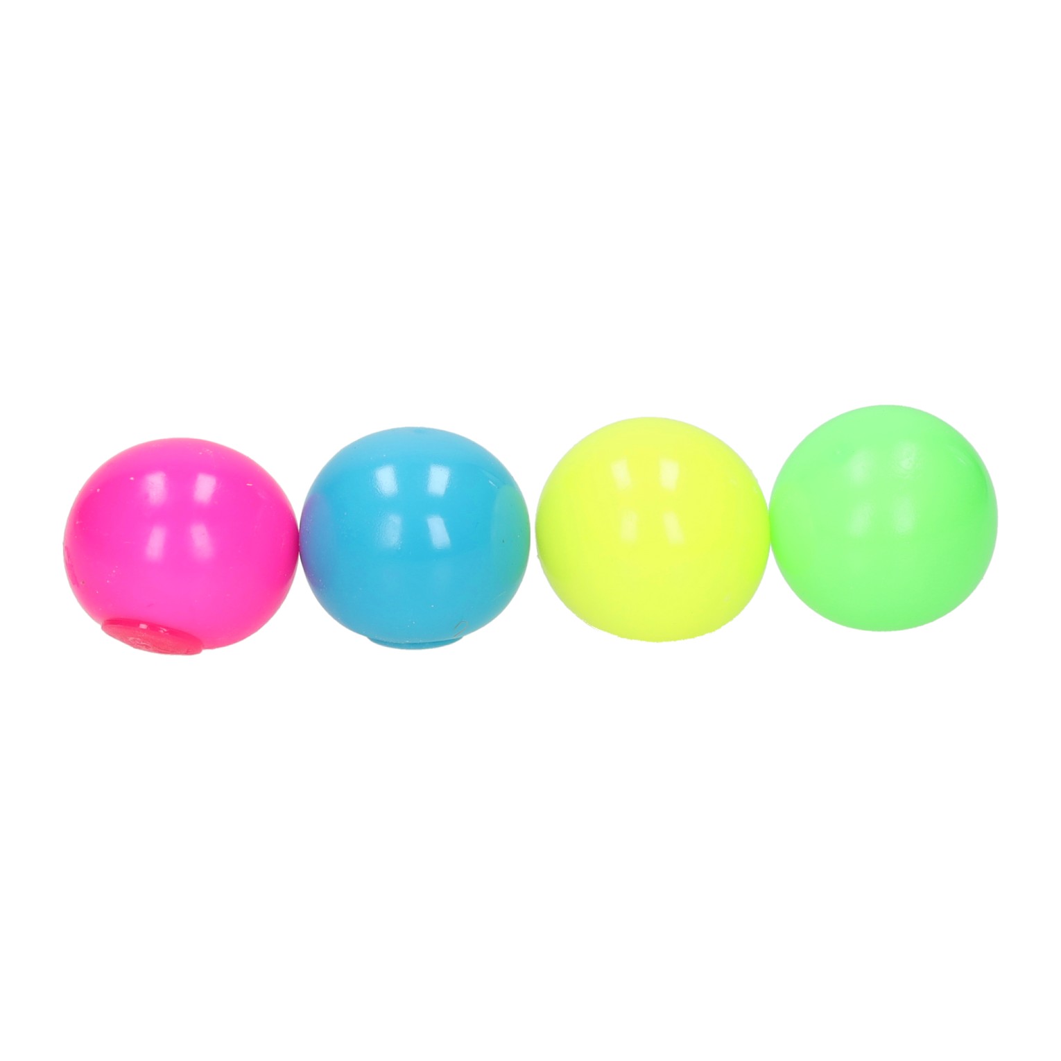 Knijpballen in Neonkleur - 4st.