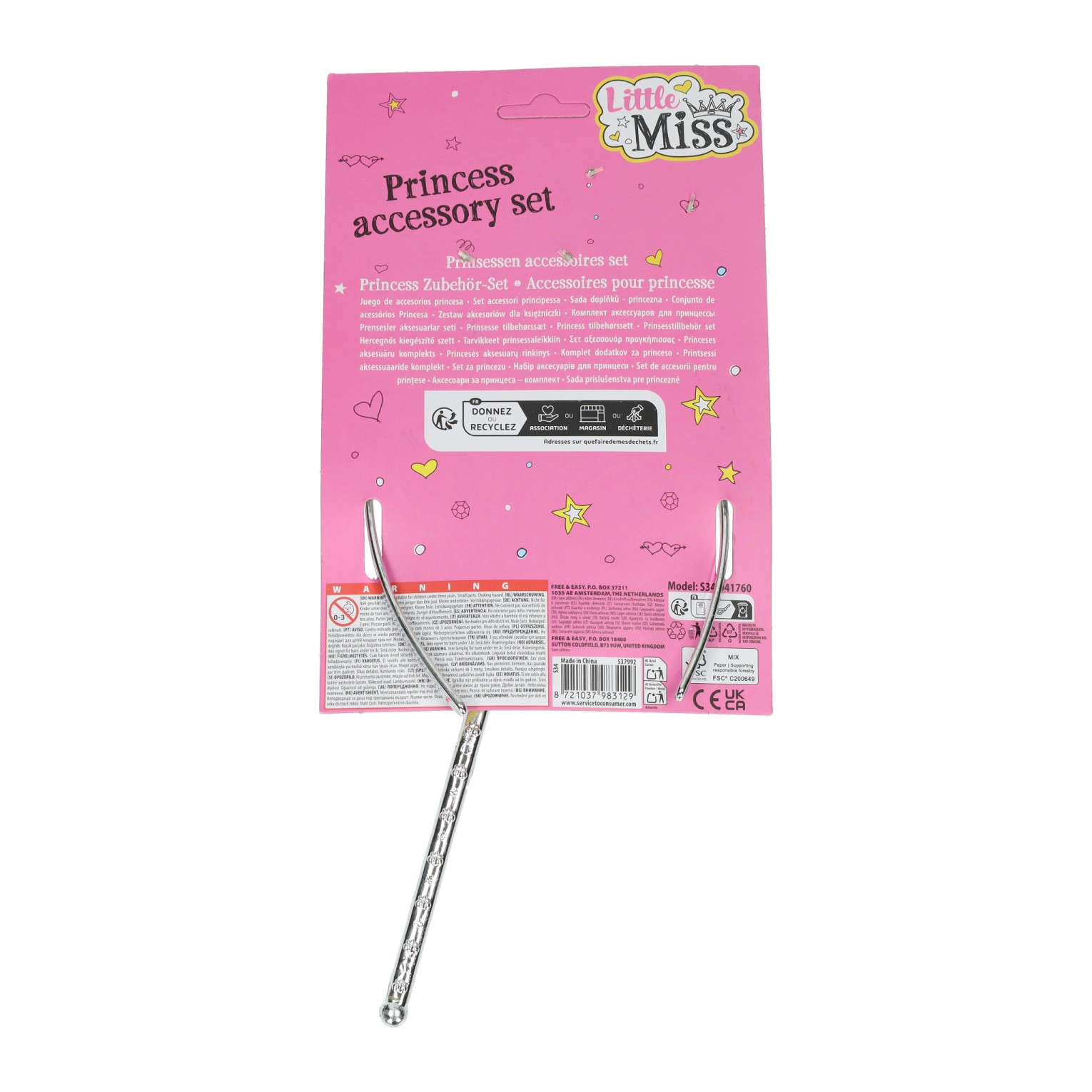 Prinsessen Accessoireset Tiara en Toverstaf