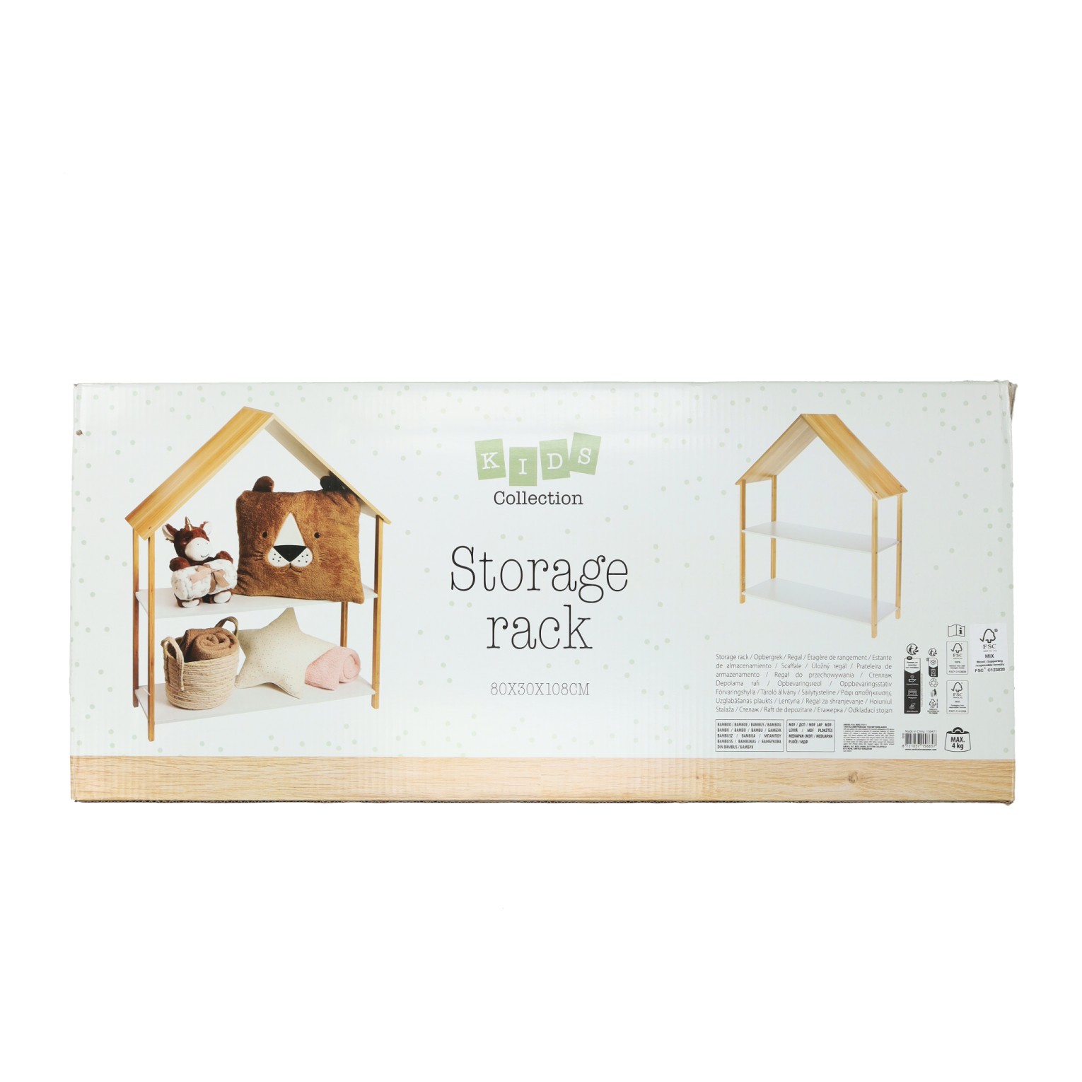 Opbergrek Kinderkamer in Huisvorm