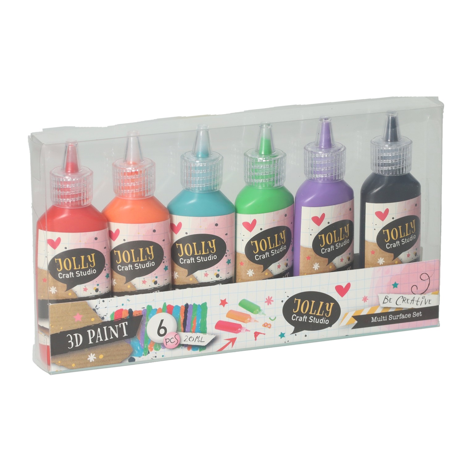 Multi-Surface 3D Verven 20ml - 6st.