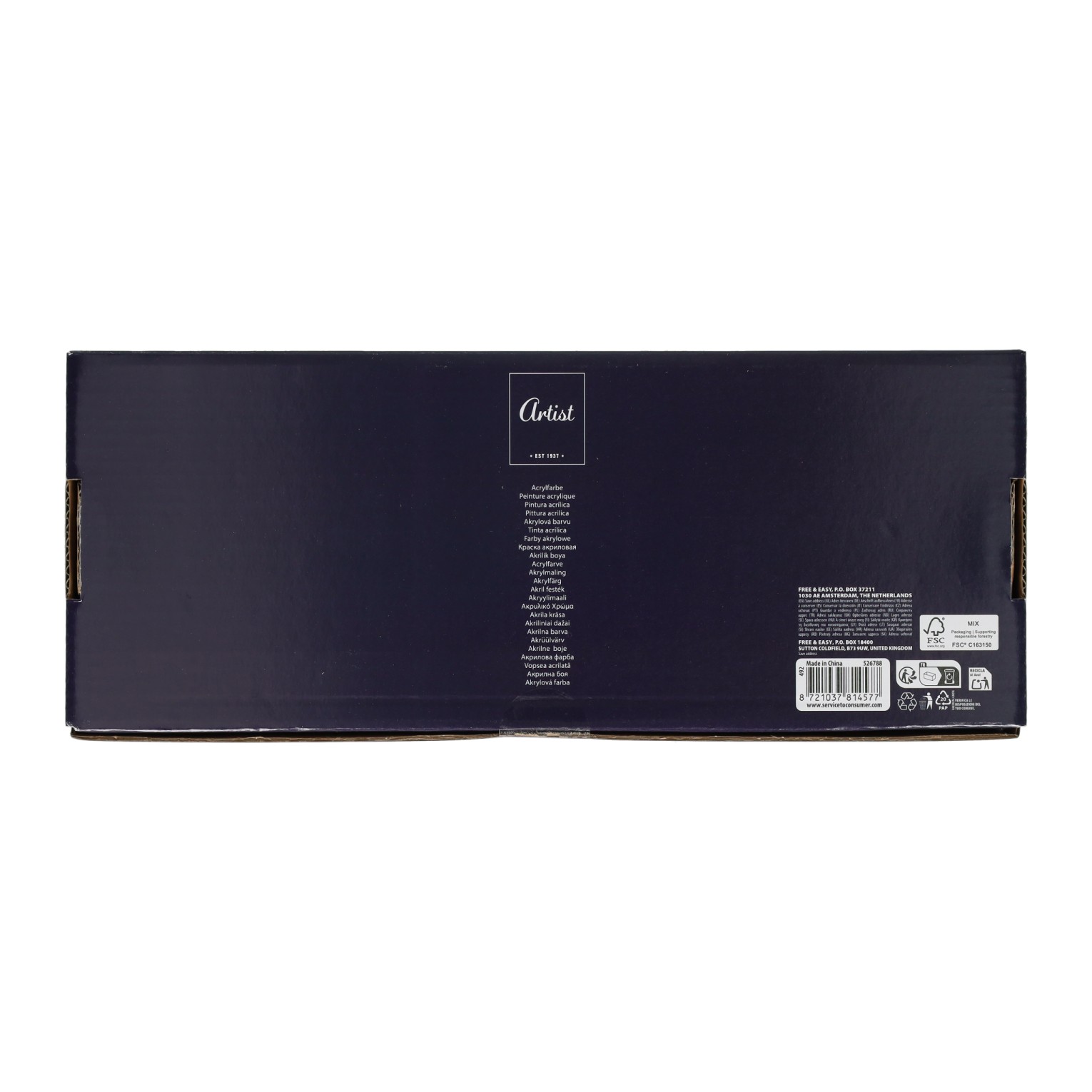 Acrylverfset 12 Kleuren - 36ml