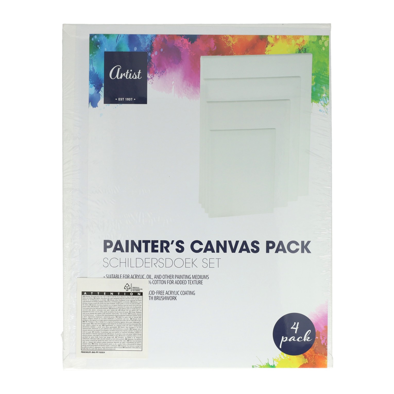 Set Schilderspanelen 36x28cm, 31x23cm, 26x20cm, 18x13cm - 4st.