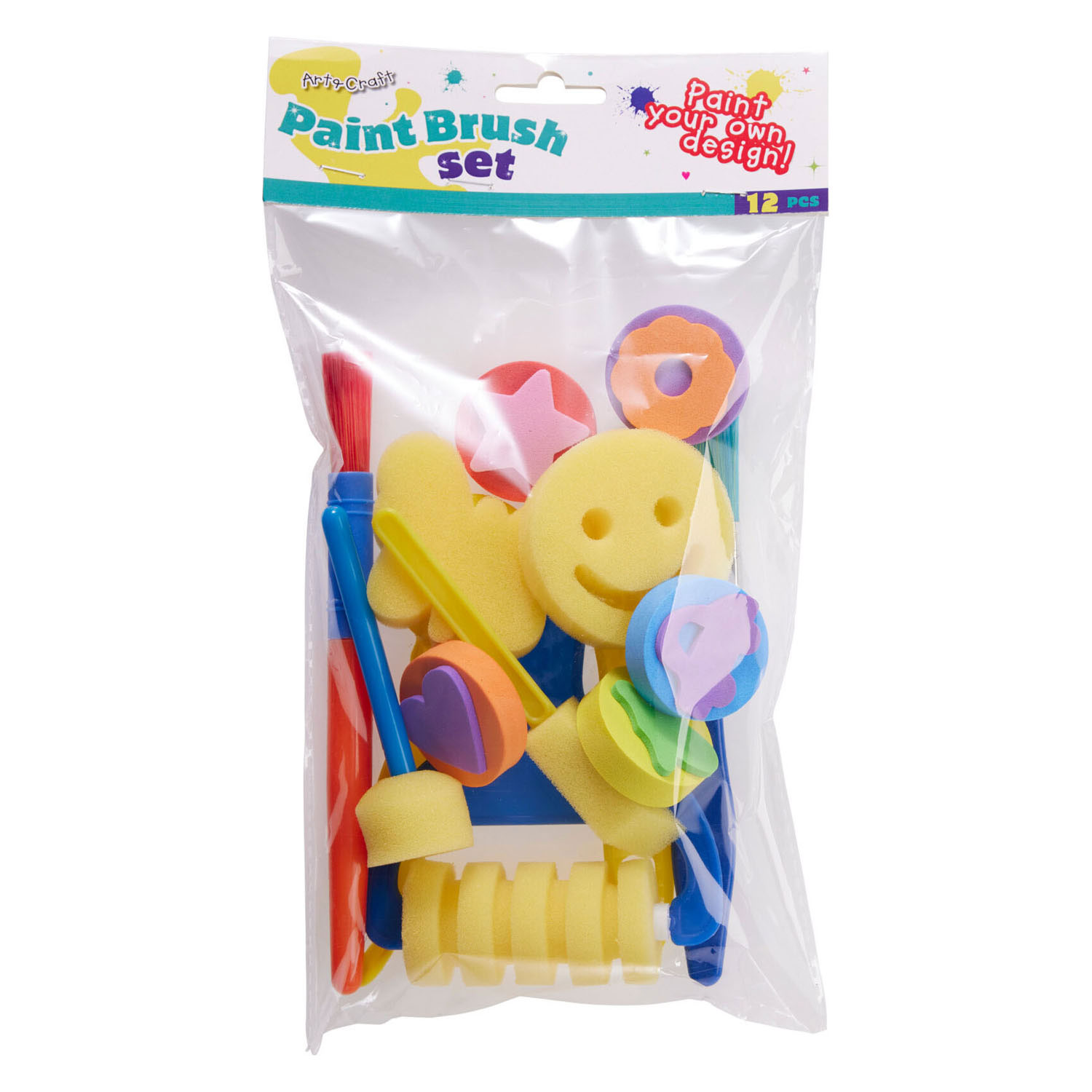 Spons- en Stempelset - 12dlg.