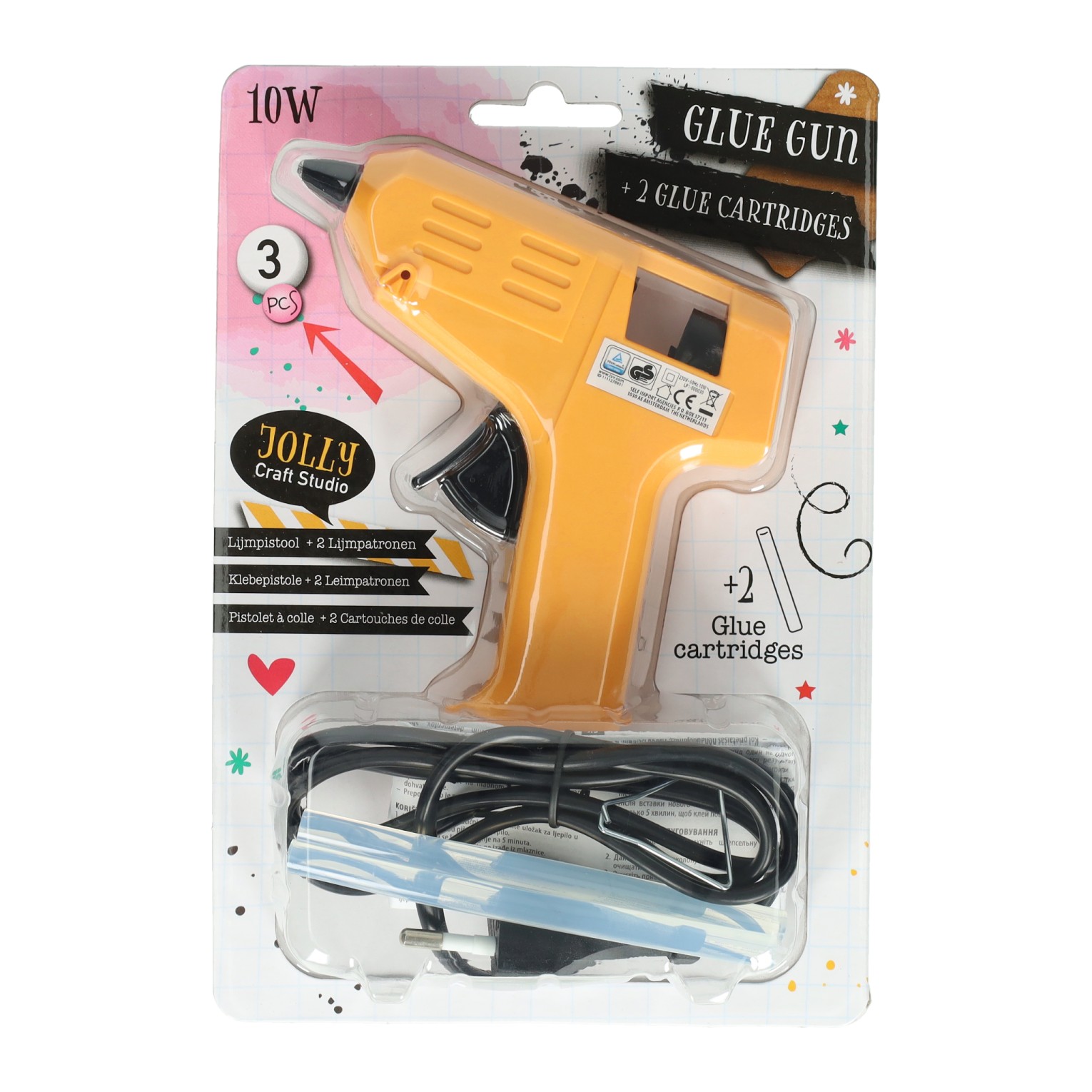 Lijmpistool 10 Watt met 2 Lijmpatronen