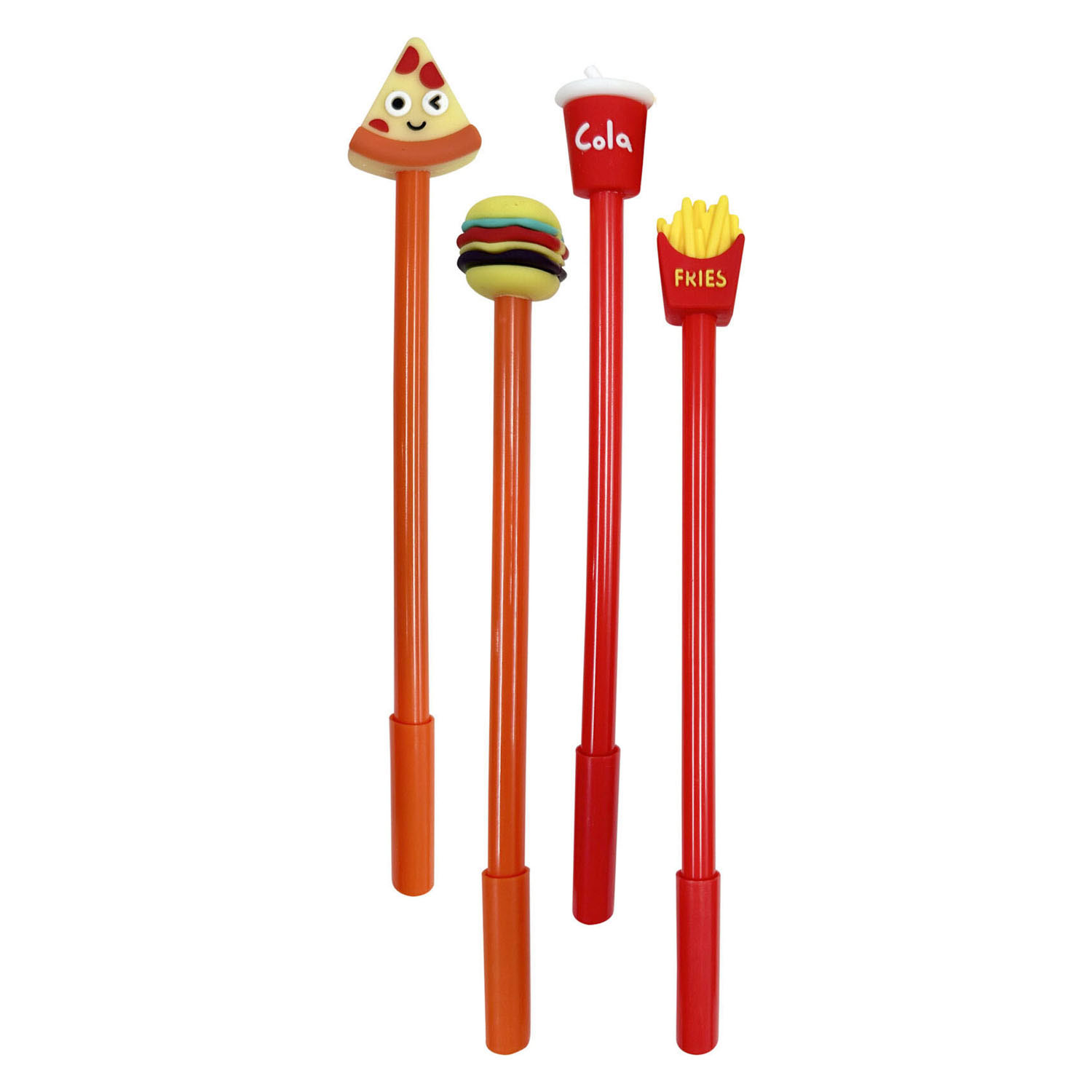 Set Gelpennen Fastfood - 4-delig.