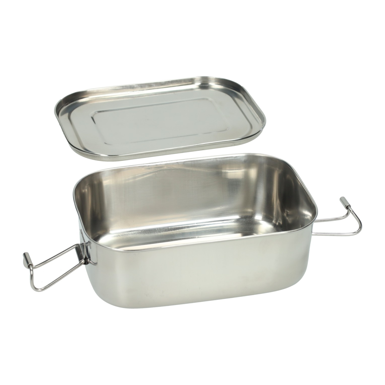 Lunchbox Van RVS - 18x13x6,8cm