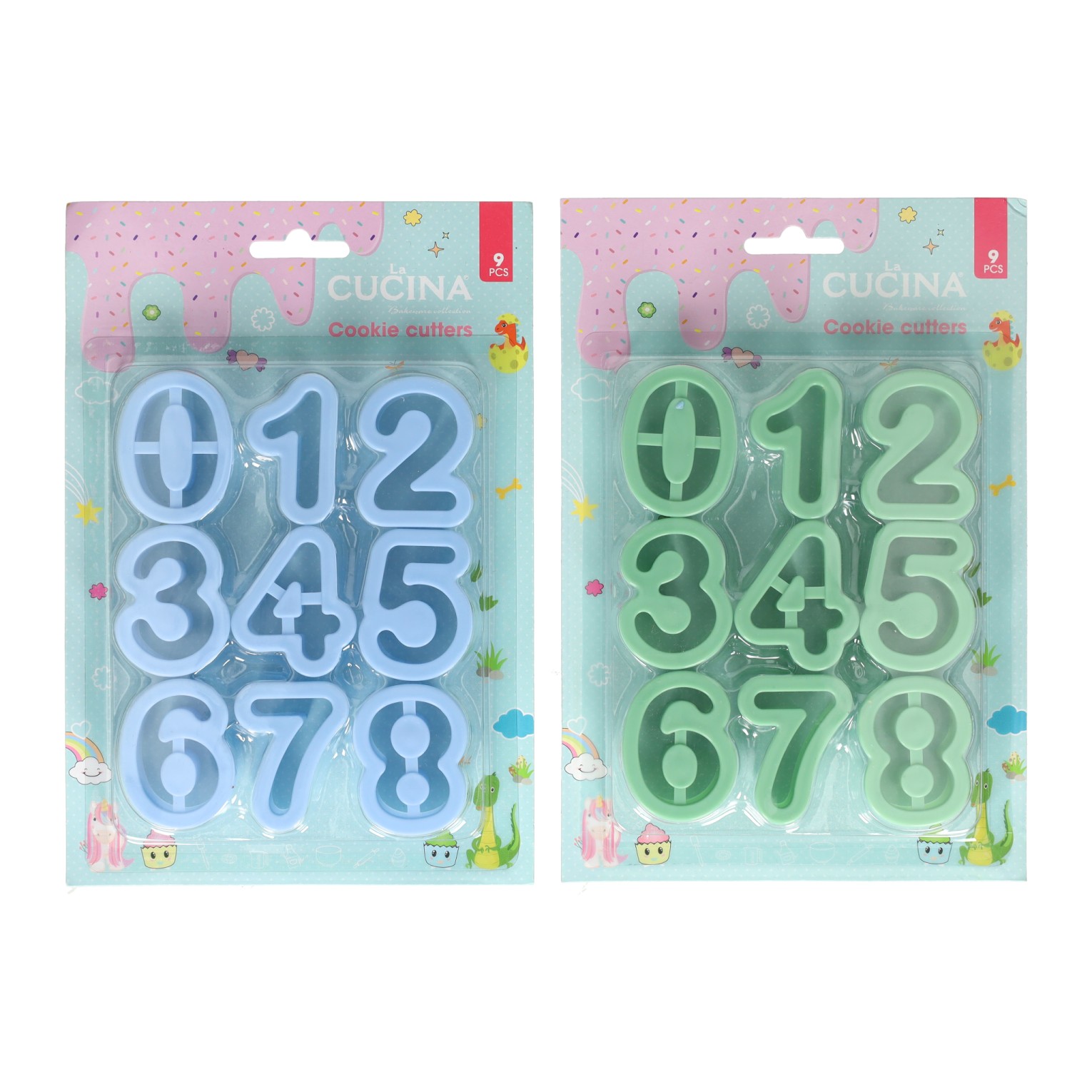 Set Uitsteekvormen Cijfers - 9st.